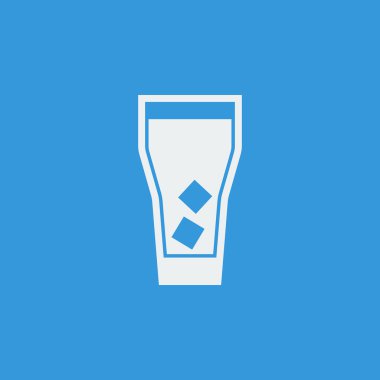 Mavi arka plan üstünde Highball cam kutsal kişilerin resmi