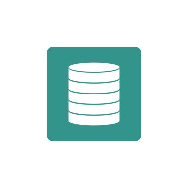 Düğme stili arka plan veritabanı simgesini