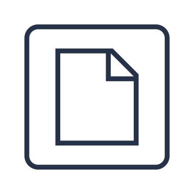 Yuvarlatılmış dikdörtgen arka plan dosya simgesini