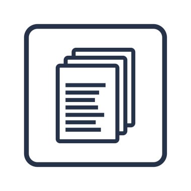 Yuvarlatılmış dikdörtgen arka plan dosya simgesini