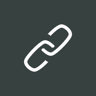 koyu arka plan üzerinde bağlantı simgesi