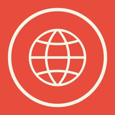 simge, kırmızı zemin üzerine