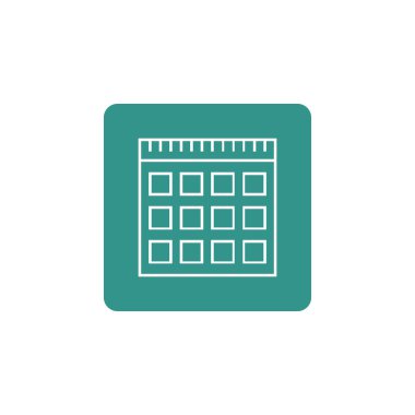 notebook icon, on white background, rounded rectangle border, white outline