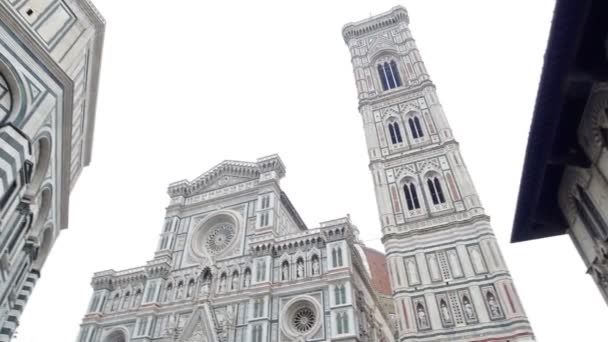 Florence Katedrali ve Baptistery — Stok video