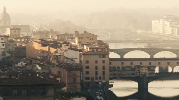 Italien Florens ponte vecchio — Stockvideo