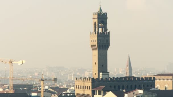 イタリア フィレンツェ ヴェッキオ宮殿 — ストック動画