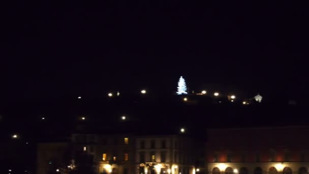 フィレンツェ イタリア クリスマスの夜 — ストック動画