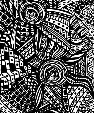 Abstract vector doodle background. Hand drawing style. Art background
