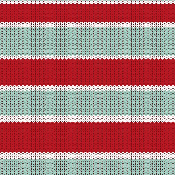 Winter seamless pattern. Vector knitted texture with strips — Stock Vector