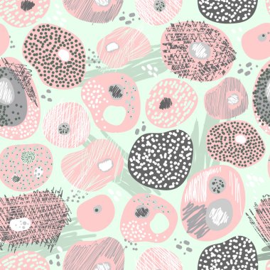 Astract vector pattern with blots and spot