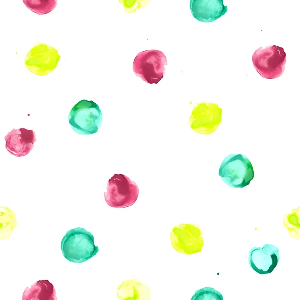 Bright Colorful watercolor seamless pattern — 스톡 벡터