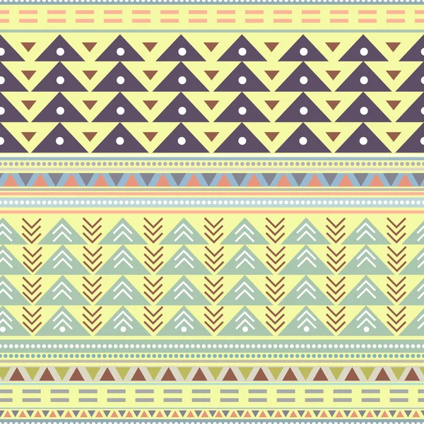 Vektor nahtlose Stammeskunst Boho-Muster. ethnisch geometrischer Druck. Ready Design für Stoff, Stoffdesign, Tapete, Verpackung — Stockvektor