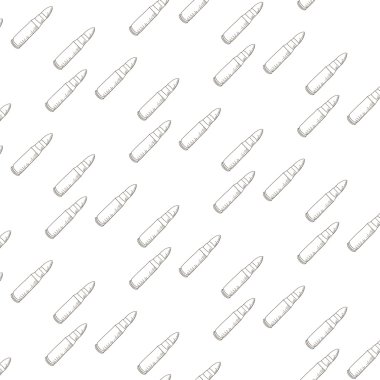 Mermilerle dikişsiz vektör deseni. Vektör İllüstrasyonu