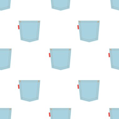 Kot cepleri ile dikişsiz desen. Vektör çizimi