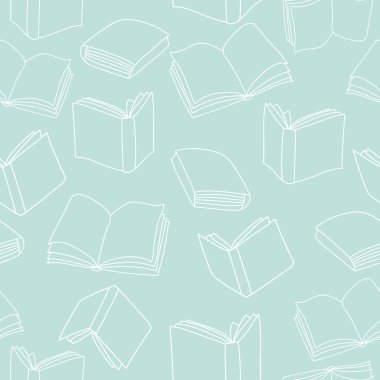 Anahat kitapları ile dikişsiz vektör deseni