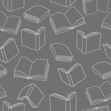 Anahat kitapları ile dikişsiz vektör deseni