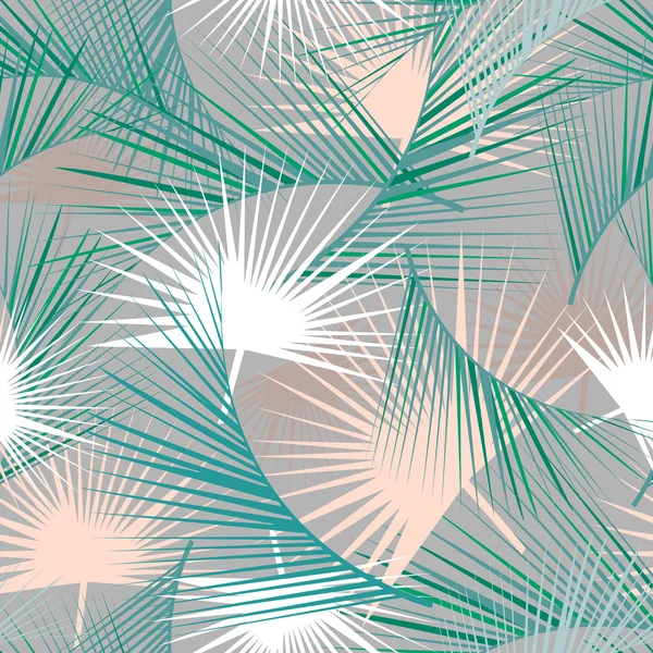 Yeşil palmiye ile Dikişsiz tropikal desen bırakır. Orman dokusu. Duvar kağıtları, desen dolgularını, web sayfası arka planlar, yüzey dokuları, tekstil için mükemmel. Vektör çizim