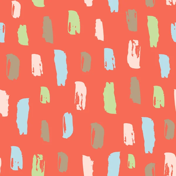 Nahtloses Muster mit handgezeichnetem Pinselstrich. gestrichelte bunte Linienzeichnung mit dem Pinsel. trendige einzigartige Hintergrund. Vektorillustration — Stockvektor