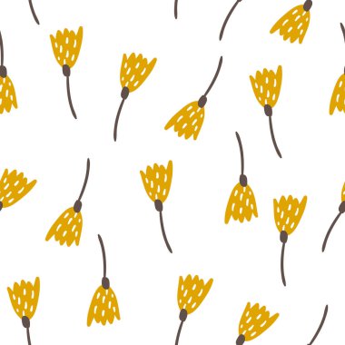 Çiçekli, dallı, çiçeksiz desen. Zarif çiçek arkaplanı