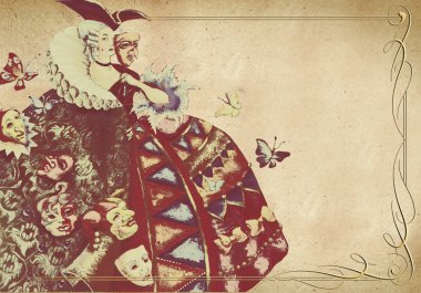 Karnaval - Bayan 18 centure kostüm