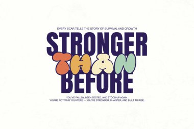 Eskisinden daha güçlü ve neşeli bir üslupla cesur bir tipografi. Ek ayrıntı için daha küçük metin içerir.