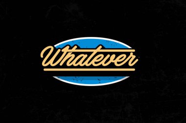 Parlak, retro-stil neon bir tabela. El yazısıyla 