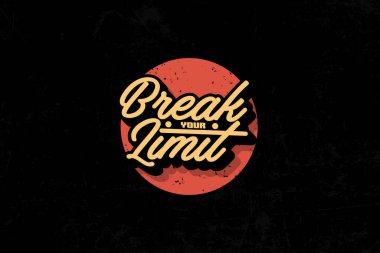 Güçlü bir motivasyon alıntısı, Sınırını Çöz, siyah bir arkaplana karşı kurulmuş, sıkıntılı bir kırmızı çember içinde, modaya uygun, retro-esinlenmiş bir yazı tipinde belirgin bir şekilde sergilenir. Tasarım bir kararlılık hissi uyandırıyor ve zorlukların üstesinden geliyor..