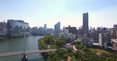 Osaka City shot anten kuran ortaya 