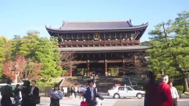 Famoso templo en Kyoto Japón — Vídeos de Stock