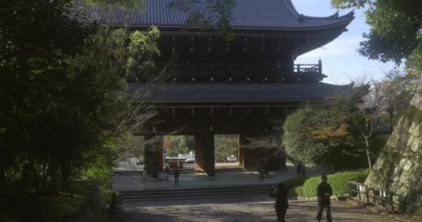 Διάσημος ναός στο Κιότο της Ιαπωνίας — Αρχείο Βίντεο