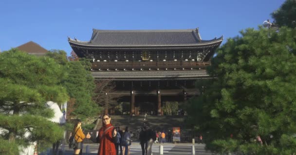 Famoso templo en Kyoto Japón — Vídeos de Stock