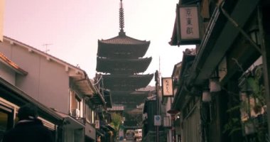 Eski Kyoto City büyük Tapınağı sürgülü atış