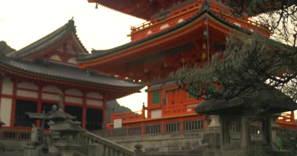 Glijdende shot van het mooie scène van Kyoto in Japan — Stockvideo