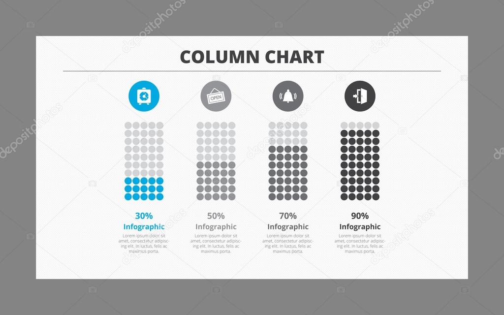 Four Column Chart Template