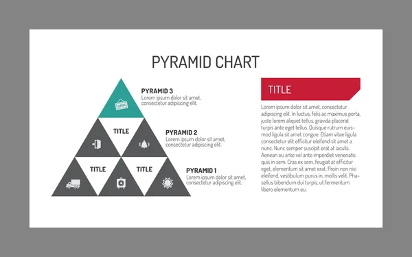 Шаблон пирамиды 2 — стоковый вектор