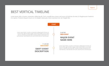 Simple Vertical Timeline Template