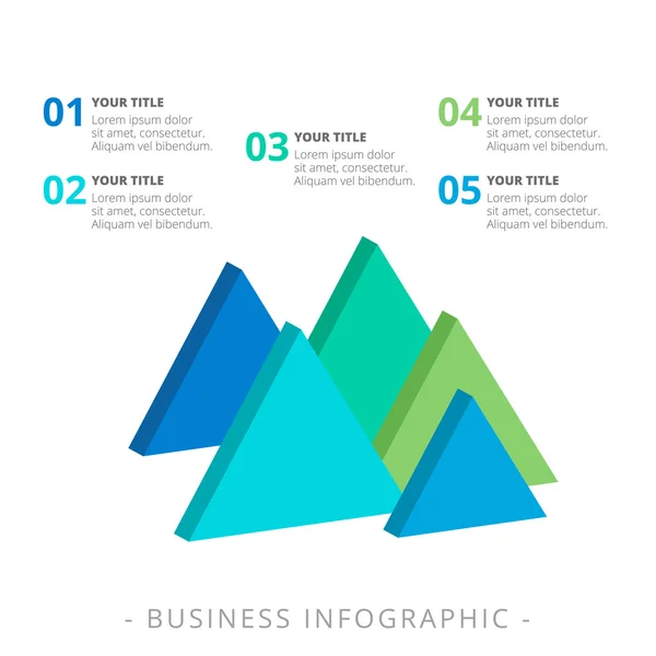 Vorlage Dreieck-Diagramm — Stockvektor