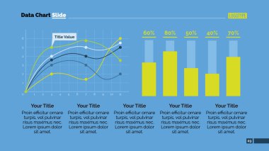 Veri grafiği slayt şablonu 1