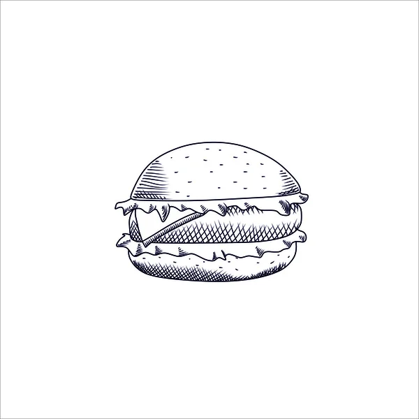 Hamburger Vector Illustration — Stock Vector