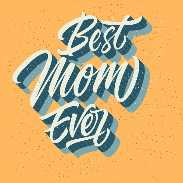Miglior mamma mai iscrizione 3 — Vettoriale Stock