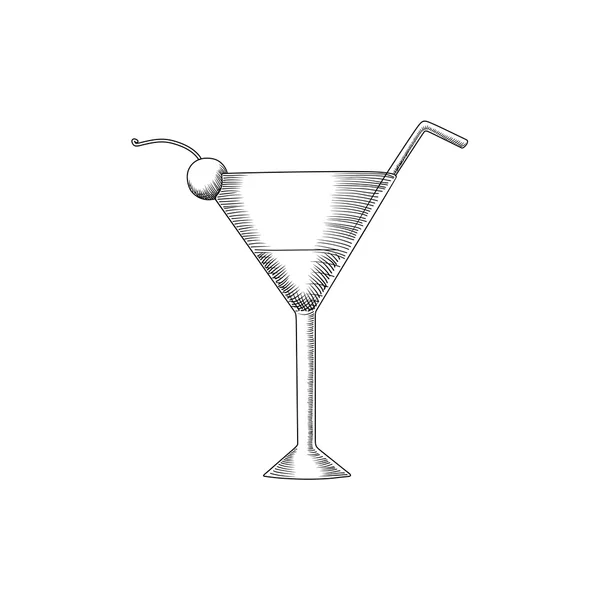 カクテル グラスの図 — ストックベクタ