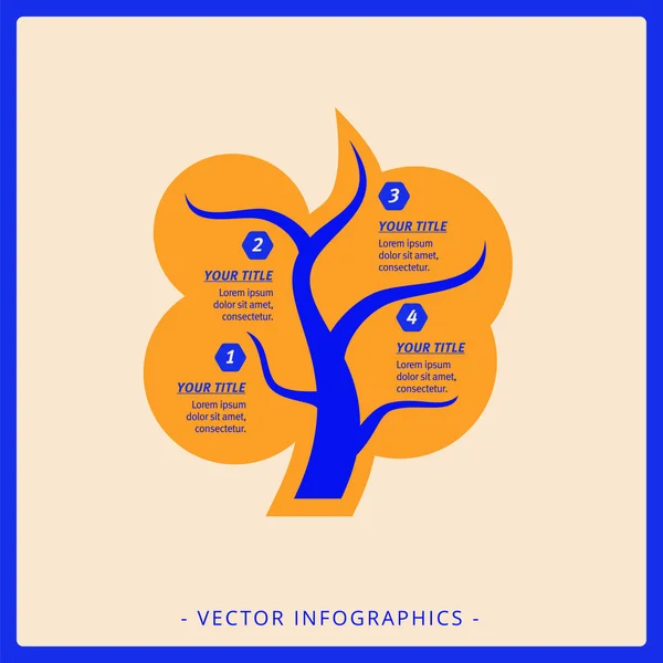 Modelo de diagrama de silhueta de árvore 2 — Vetor de Stock