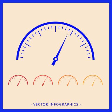 Hız göstergesi grafik şablonu 2