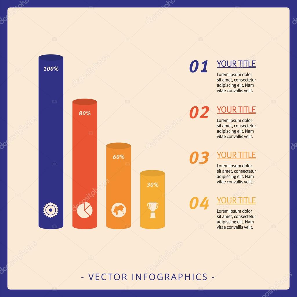 Four Column Chart Template