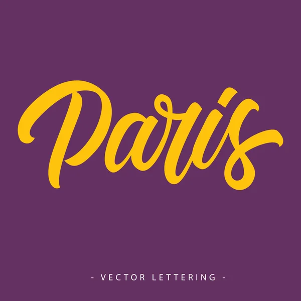 Kalligraphische Inschrift von Paris — Stockvektor