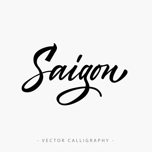 Saigon-kalligraphische Inschrift — Stockvektor