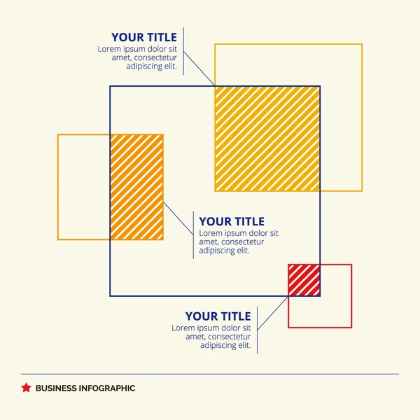 Plantilla de diagrama Venn — Vector de stock