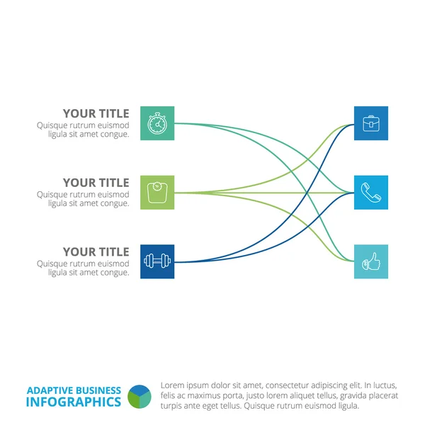 Diagram-sjabloon Brainstormen — Stockvector