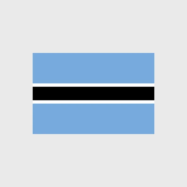 Bandeira nacional do Botsuana —  Vetores de Stock