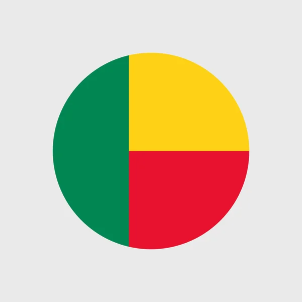 Національний прапор Беніну — стоковий вектор